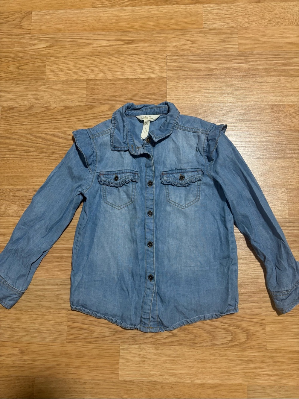 “Matilda Jane” denim shirt size 6 in great condition